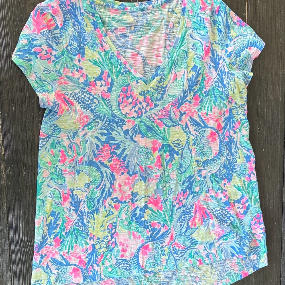 Lilly Pulitzer Mermaid Cove Etta Tshirt